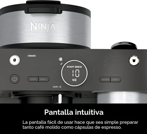 Miniatura 7 de Ninja Cafetera programable de 12 tazas, 2 estilos de preparación, plato caliente ajustable, depósito de agua de 60 onzas, preparación retardada