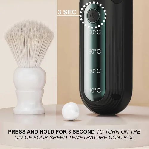 Miniatura 6 de Cepillo iónico inalámbrico para alisar el cabello, cepillo de pelo recargable por USB de calentamiento rápido con 4 ajustes de temperatura para un