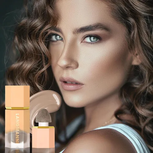 Miniatura 4 de Maquillaje líquido en barra de contorno, varita de contorno facial crema con aplicador de cojín, bronceador cremoso natural mate de larga duración