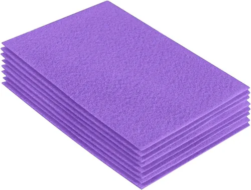 Miniatura 14 de FabricLA Hojas de fieltro acrílico para manualidades, cuadrados de fieltro precortados suaves de 4 x 4 pulgadas (3.9 in x 3.9 in), utiliza hojas
