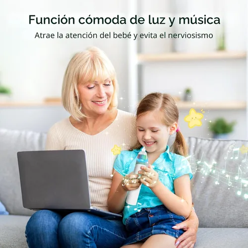 Miniatura 3 de Aspirador nasal eléctrico para bebé, aspirador de nariz para niños pequeños, chupón de nariz impermeable para bebé, limpiador de nariz con 3 puntas