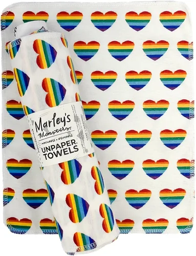 Miniatura 17 de Marley's Monsters Toallas sin papel - Rollo de 12 unidades, Toallas de papel reutilizables sin papel, de algodón, libres de árboles (Crepúsculo)