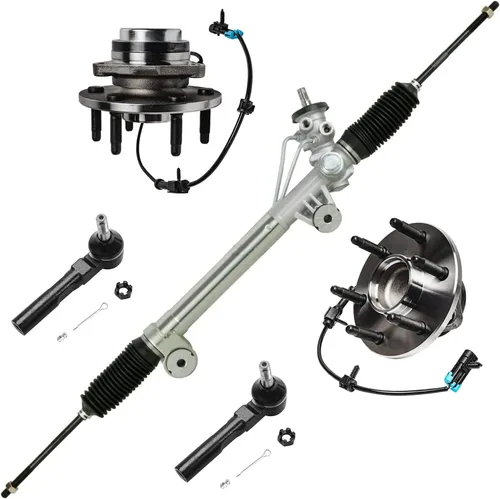 Miniatura 233 de Detroit Axle - Kit de nudillos de dirección delantera izquierda para Ford Edge Lincoln MKX 07-10, cojinete de rueda del lado del conductor, nudillo
