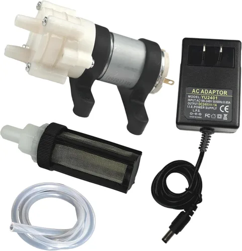 Miniatura 12 de CONQUERALL DC 12V 385 Bomba autocebante de diafragma Accesorios de té resistentes a altas temperaturas para pecera, dispensador de agua