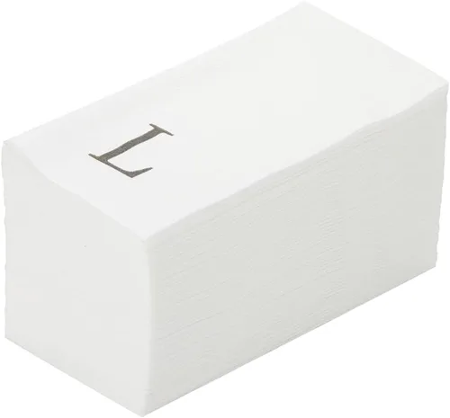Miniatura 42 de Luxenap Toallas de invitados de tacto de lino de 15.8 X 7.9 pulgadas, 50 toallas de mano con letras - Letra dorada "S", fuente sans serif