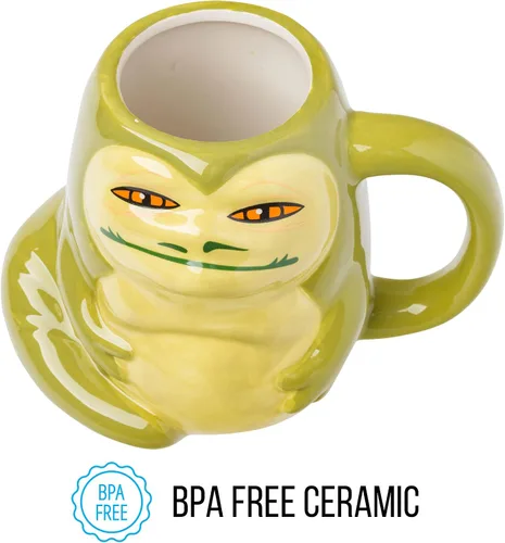 Miniatura 6 de Silver Buffalo - Taza de cerámica esculpida 3D de Star Wars The Mandalorian Child Seated, 591 ml (20 oz)