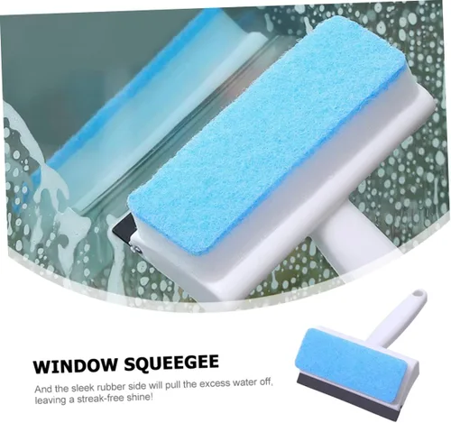 Miniatura 2 de para limpiar 4 unids cepillo de limpieza de vidrio escobilla de goma y esponja de ventana escobilla esponja rascador de vidrio Herramientas
