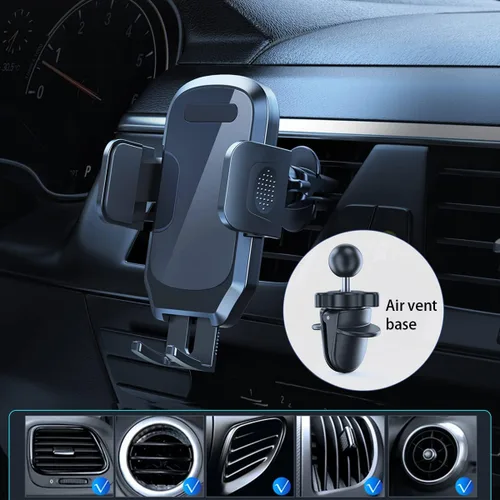 Miniatura 6 de BESULEN Soporte de teléfono para ventilación de automóvil, soporte universal para teléfono para ventilación de aire, soporte antideslizante de fácil