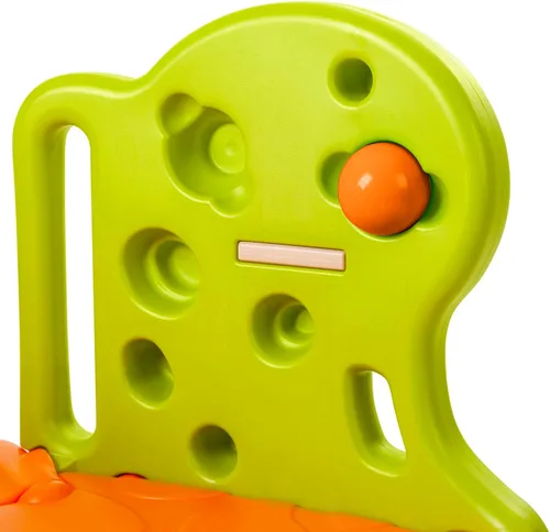 Miniatura 7 de Grow'n Up Lil Adventurers - Juego de trepador y tobogán multijuego con aro de baloncesto, actividades de escalada y gateo, 3 bolas de plástico