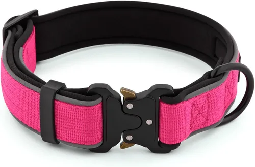 Miniatura 2 de Collar táctico para perro Plutus Pet, reflectante, collar ajustable resistente para perro, suave acolchado y cómodo, para perros pequeños, medianos