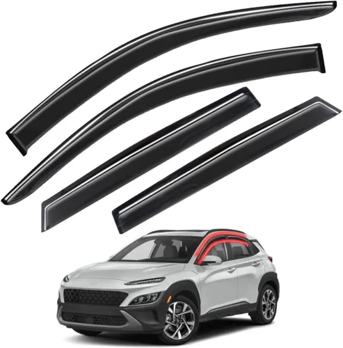 Miniatura 10 de Viseras de ventana, protectores de lluvia, compatibles con Hyundai Tucson 2022, 2023 – Deflectores de ventana lateral, parasoles de ventilación
