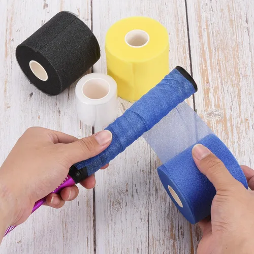 Miniatura 5 de PATIKIL Bádminton Grip Cushion Wrap PE Raqueta de tenis Grip Cinta de respaldo de película Mango antideslizante Cojín Accesorios