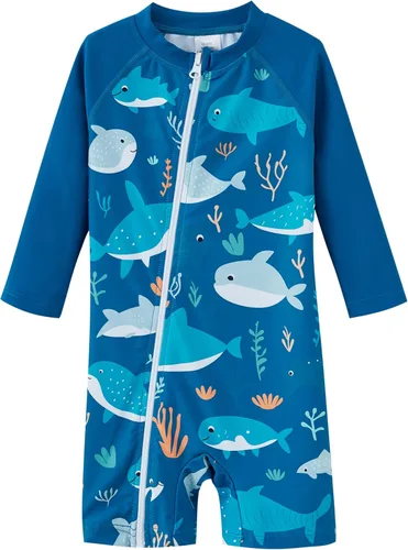 UMELOK Traje de Baño para Bebé Niño UPF 50+ con Protección Solar y Protección contra Erupciones