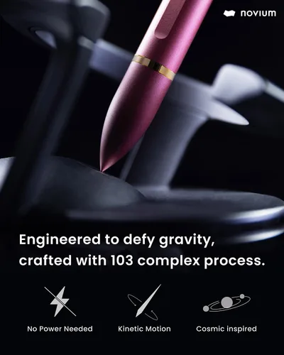 Miniatura 2 de novium Hoverpen Interstellar - Bolígrafo unisex, Mars Magma, ángulo de 23.5 grados, diseño premium, escritura suave, sin derrames