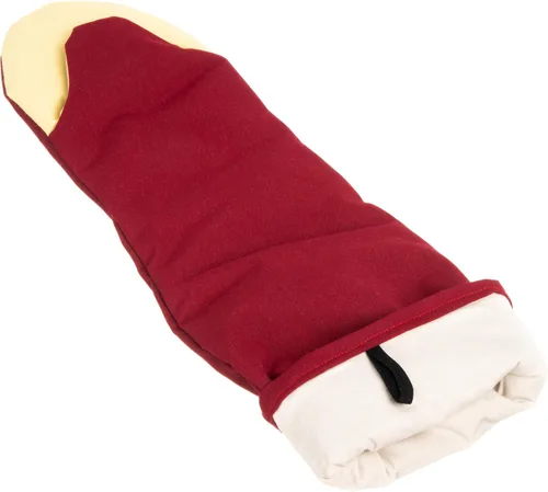 Miniatura 31 de San Jamar KT0215 Kool-Tek Manopla de protección para horno para temperatura convencional Nomex, 15" de longitud, rojo