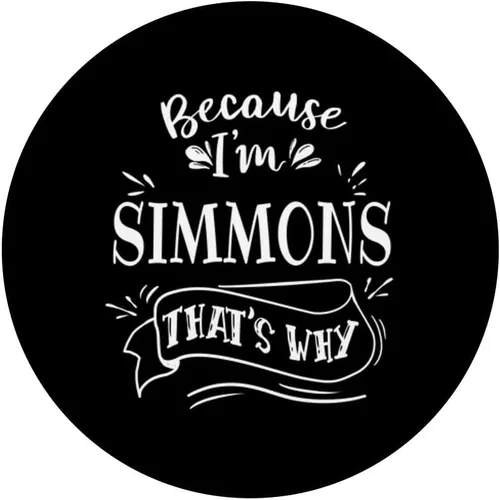Miniatura 3 de Because I'm Simmons That's why Family name PopSockets Swappable PopGrip
