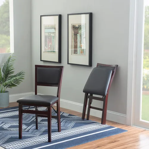 Miniatura 2 de Linon Minix Dark Espresso Pad - Silla plegable en un juego de dos