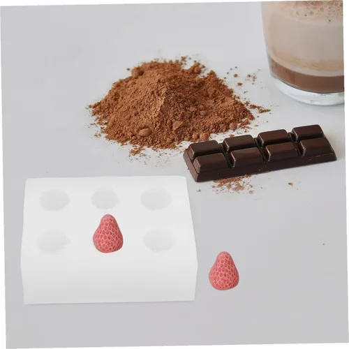 Miniatura 9 de Molde de silicona para fondant, forma de fruta de cavidad, molde para hornear para decoración de pasteles, chocolate y dulces, fácil de desmoldear