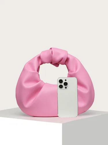 Miniatura 4 de Verdusa Bolso de mano tipo hobo de piel sintética fruncida para mujer