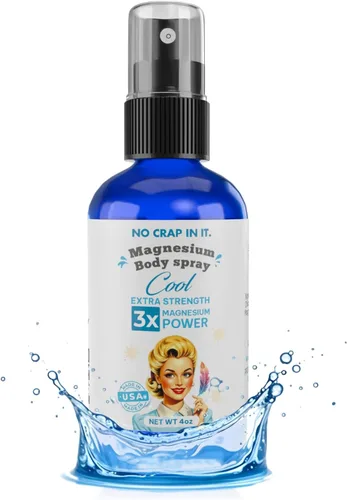 Miniatura 9 de No Crap In It Spray de magnesio calmante Triple Magnesio Potencia: Cloruro de magnesio natural, glicinato, sulfato de 4 oz