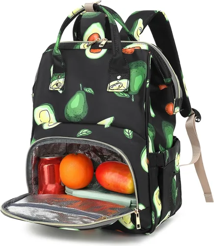 Mochila de almuerzo para mujeres y niñas, mochila térmica térmica para laptop, mochila escolar, mochila para libros, mochila de trabajo para Palta