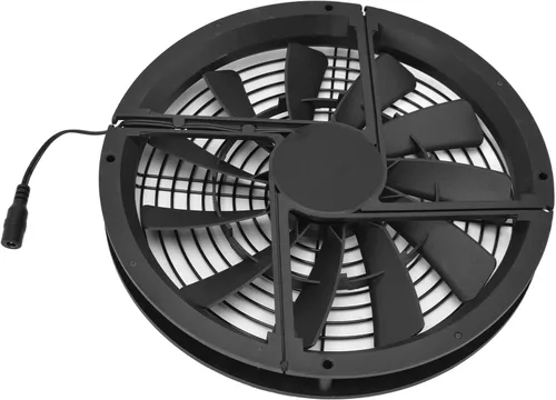 Miniatura 9 de Kit de ventilador de ventilación de panel solar de 10 pulgadas, ventilador de escape portátil con malla protectora, mini ventilador de 12 V 100 W