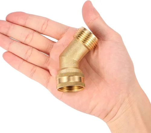 Miniatura 6 de Codo de manguera de jardín de 45 grados, elimina el estrés y la tensión en los accesorios de manguera de entrada de agua de RV, GHT de 3/4 pulgadas