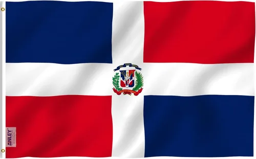 Miniatura 8 de Anley EverStrong Series - Bandera de República Dominicana de 3 x 5 pies, resistente, cabecera de lona resistente, 4 filas de costuras de cerradura