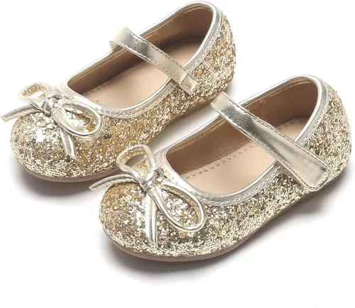 Miniatura 2 de Otter MOMO Zapatos planos de bailarina para niña, con lazo decorativo, ideales para llevar con vestido y combinan bien con flores, para escuela