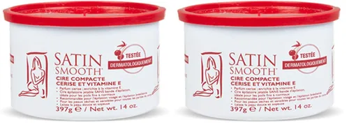 Miniatura 21 de Cera depilatoria en crema de lujo Satin Smooth - Cera suave para cara y cuerpo, depilación profesional para piel sensible, cabello grueso y rizado