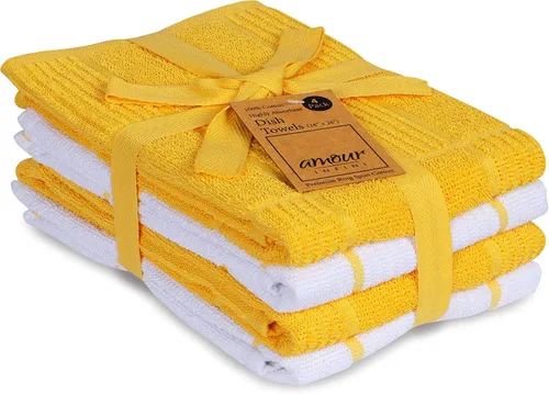 Miniatura 34 de Amour Infini paños de cocina y repasadores, 100 % algodón, muy absorbentes, se pueden lavar a máquina