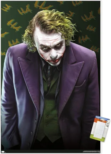 Miniatura 14 de Trends International DC Comics - Póster de pared The Joker - The Dark Knight, 22.375 x 34 pulgadas, versión enmarcada en negro Versión con marco