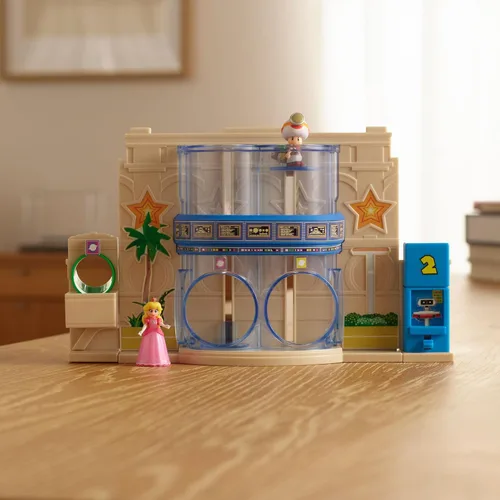 Miniatura 3 de The Super Mario Galaxy Movie – Gateway Galaxy Diorama Playset con 1.5 pulgadas Princes Peach y exclusivas figuras de acción de Captain Toad Mini