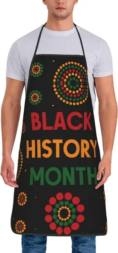 I Am Black History Month Delantal para mujeres y hombres, delantales ajustables para decoración de cocina, cocina, fiesta de vacaciones