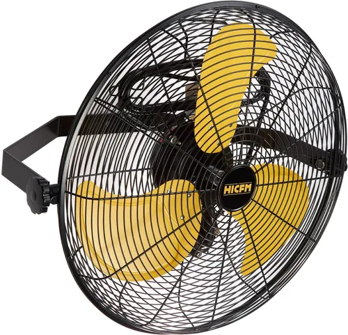 HiCFM Ventilador de montaje en pared para exteriores de 5100 CFM de 20 pulgadas, ventilador de pared de alta velocidad de 3 velocidades resistente a