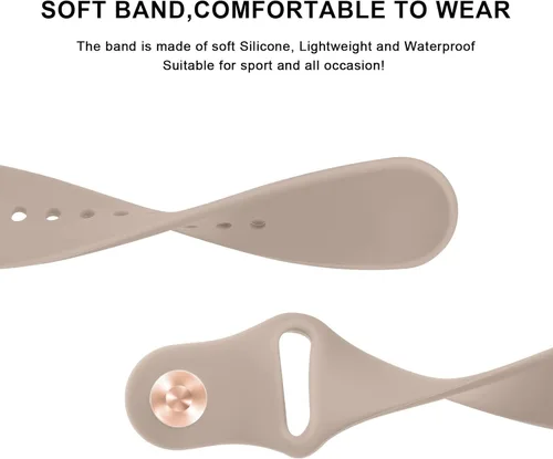 Miniatura 3 de Vancle Correas de silicona compatibles con correas de reloj Fitbit Versa 2 para mujeres y hombres, correas de repuesto deportivas suaves