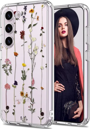 ICEDIO Funda para Samsung Galaxy S23 Plus, delgada, transparente, con diseños de moda, para niñas y mujeres, funda protectora duradera y resistente