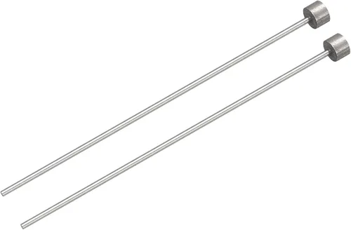 Miniatura 7 de uxcell Pasadores eyectores rectos, 0.256 in (1/4") Dia. Punzón de punta redonda de acero 65Mn 100mm (4") de largo para mantenimiento mecánico 2