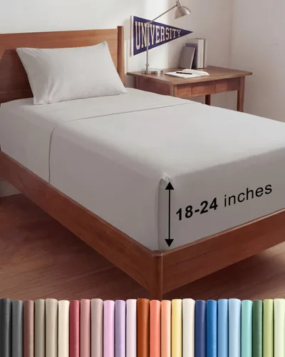 Miniatura 163 de Sábanas King divididas con bolsillos extra profundos, sábanas transpirables y refrescantes de 5 piezas, sábanas de lujo para hotel, suaves, sin 22