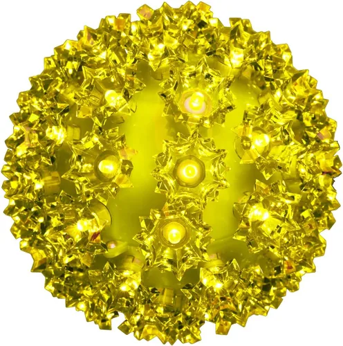 Miniatura 22 de Novelty Lights - Esfera de estrella de luz LED de 6 pulgadas con 50 luces, 100% verdadero parpadeo blanco cálido, bola de ornamento, cable