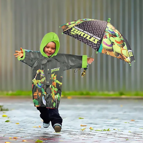 Miniatura 2 de Nickelodeon TMNT - Juego de ropa de lluvia para niños pequeños de 2 a 3 años