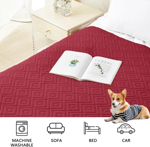Miniatura 7 de hyha Manta Impermeable para Perros, Funda Suave para Cama de Perro, Mantas para Mascotas, Funda Impermeable Lavable para Sofá y Sillón para Perros