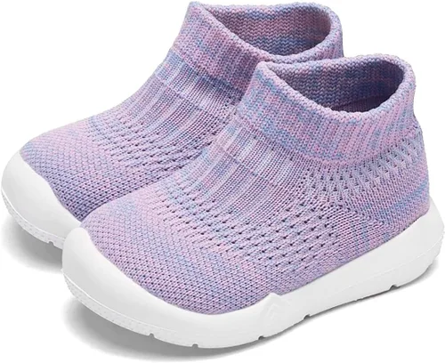 Engtoy Baby Sock Shoes Baby Walking Shoes Infant Non-Slip Breathable Slippers with Soft Rubber Sole Baby Boys Girls Slip On Sneakers