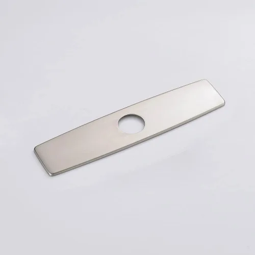 Miniatura 5 de Placa para grifo, placa de cubierta de orificio de fregadero de níquel cepillado, placa rectangular de 10 pulgadas de acero inoxidable 304 para 1