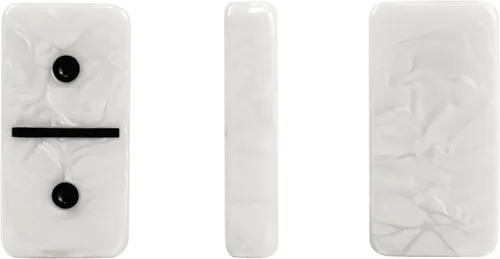Miniatura 2 de Juego de dominó para adultos, juego de dominó doble de 6, 28 fichas blancas marmoleadas jumbo, juego de dominó para adultos y niños, juegos de mesa