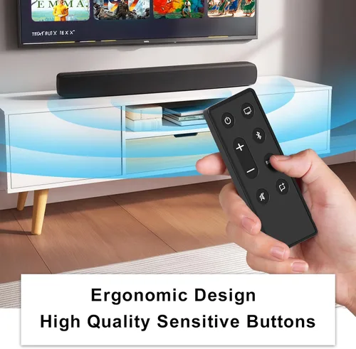 Miniatura 4 de Mando a distancia de repuesto para altavoz Bose TV y barra de sonido Solo serie II, compatible con sistema de sonido Bose Solo 5 10 15 Series II TV