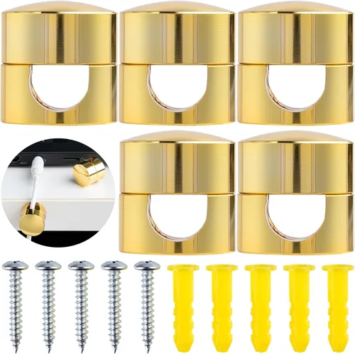 Miniatura 24 de SmallCat 6 juegos de soportes de cargador para cables, soportes de anclaje de cable ajustables negros, clips de cable de metal adhesivos