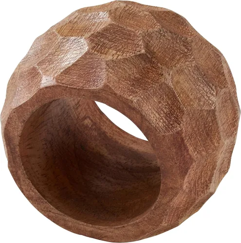 Miniatura 2 de Saro Lifestyle Servilleteros de madera gruesa (juego de 4), café
