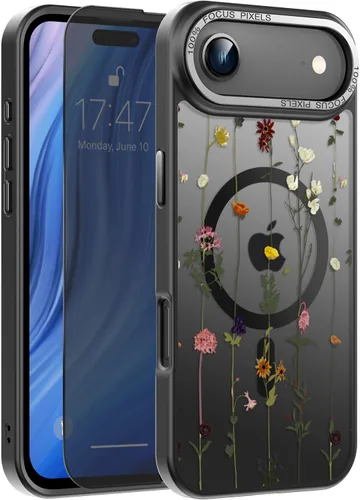 Miniatura 105 de Goodon Funda para iPhone 17 Pro con protector de pantalla de privacidad, compatible con Magsafe, a prueba de golpes, translúcida mate, bonita funda