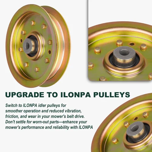 Miniatura 3 de ILONPA 1 paquete 756-04129 polea tensora 956-04129 753-08171 para Cub Cadet LT1050 LT1045 LTX1040 LTX1046 LTX1045 LTX1050 RZT50 Tractor de césped